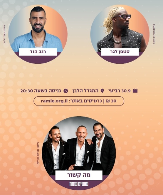 תמונת מופע: פסטיבל עיר עולם 2026&colon; מה קשור&comma; סטפן לגר ורגב הוד